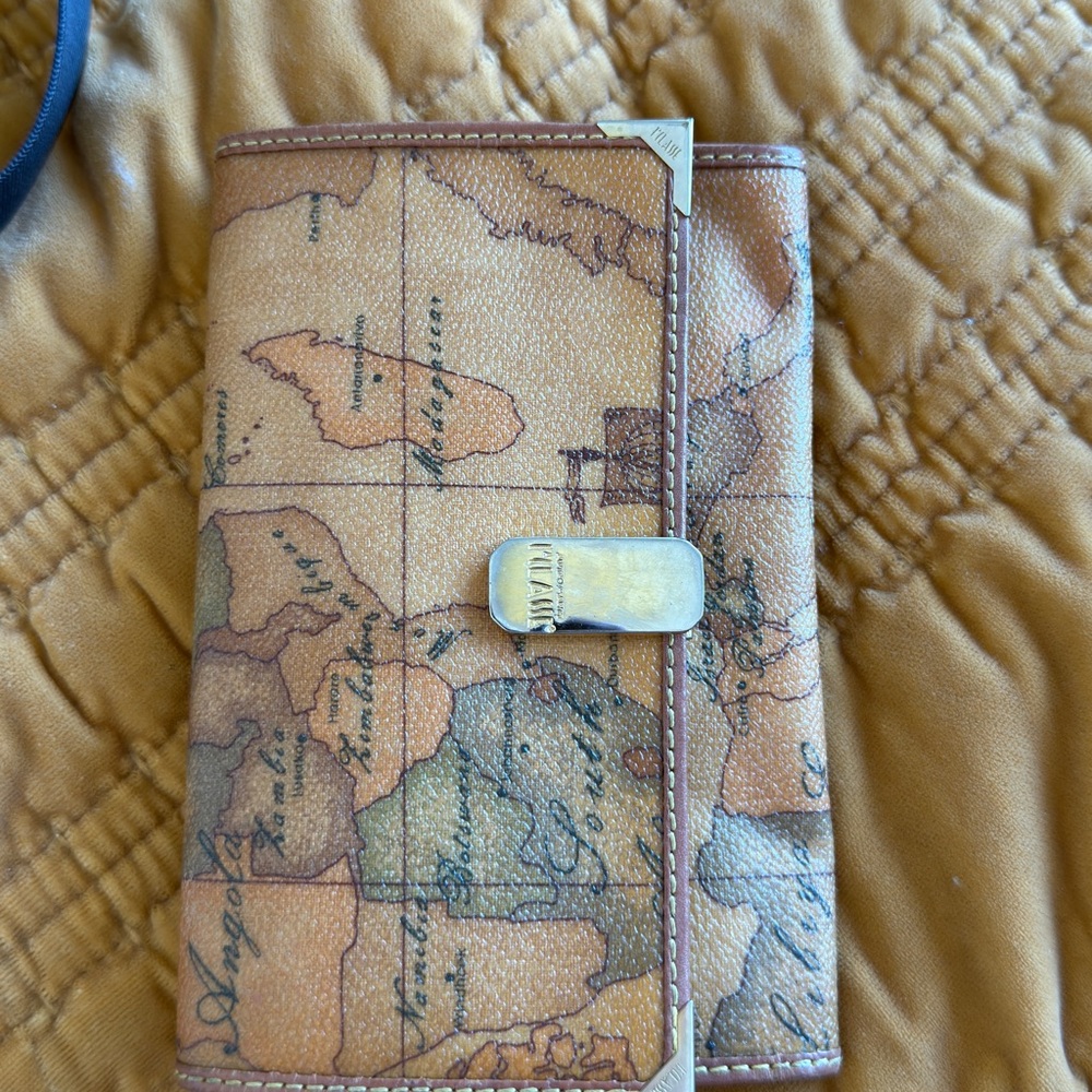 ALVIERO MARTINI PRIMA 1A CLASSE vintage map wallet